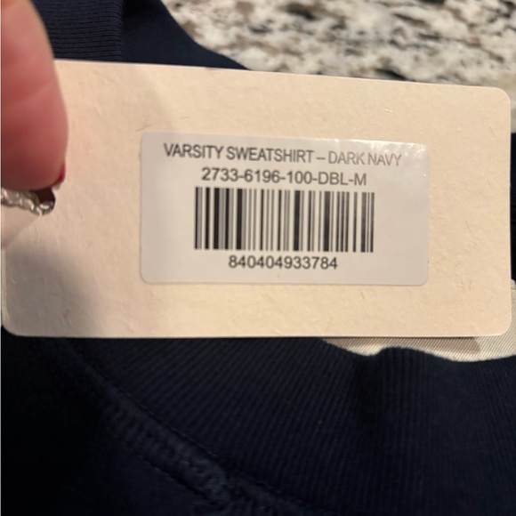 DOEN Varsity Sweatshirt/ Dark Navy M - Picture 3 of 8